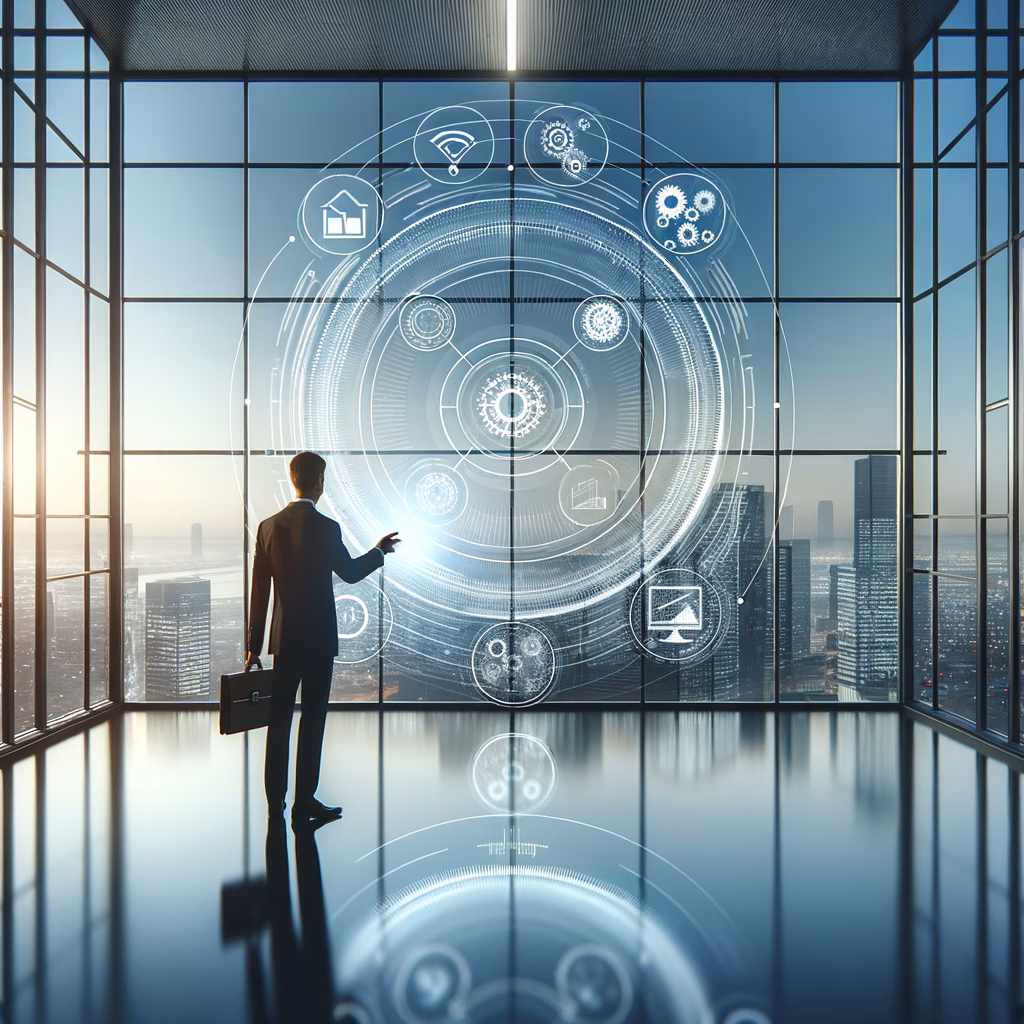 Flowchart showing automated sales process from lead capture to deal closure