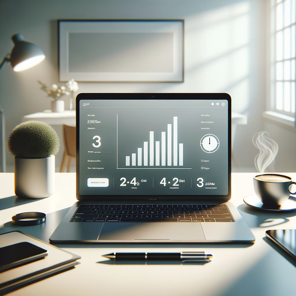 Person setting up an online store on GoDaddy website using a laptop