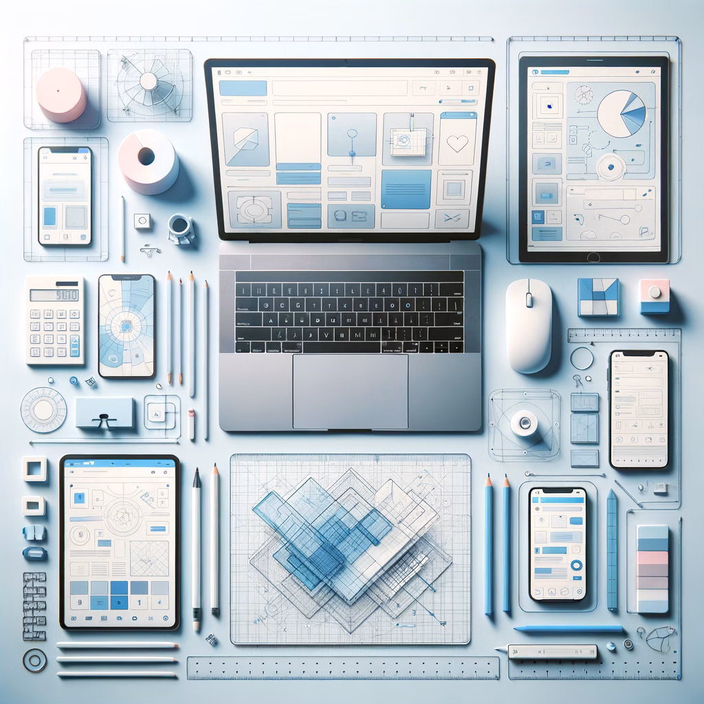 Laptop displaying a modern website redesign with UX and SEO improvements