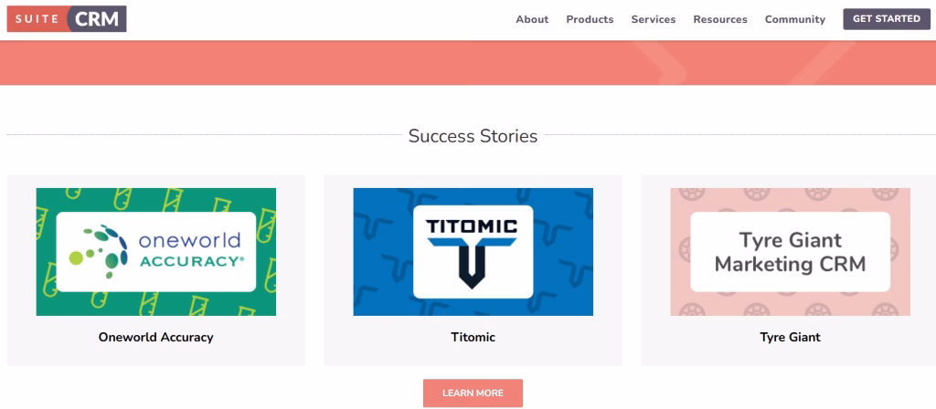 SuiteCRM open source CRM dashboard for sales and customer management