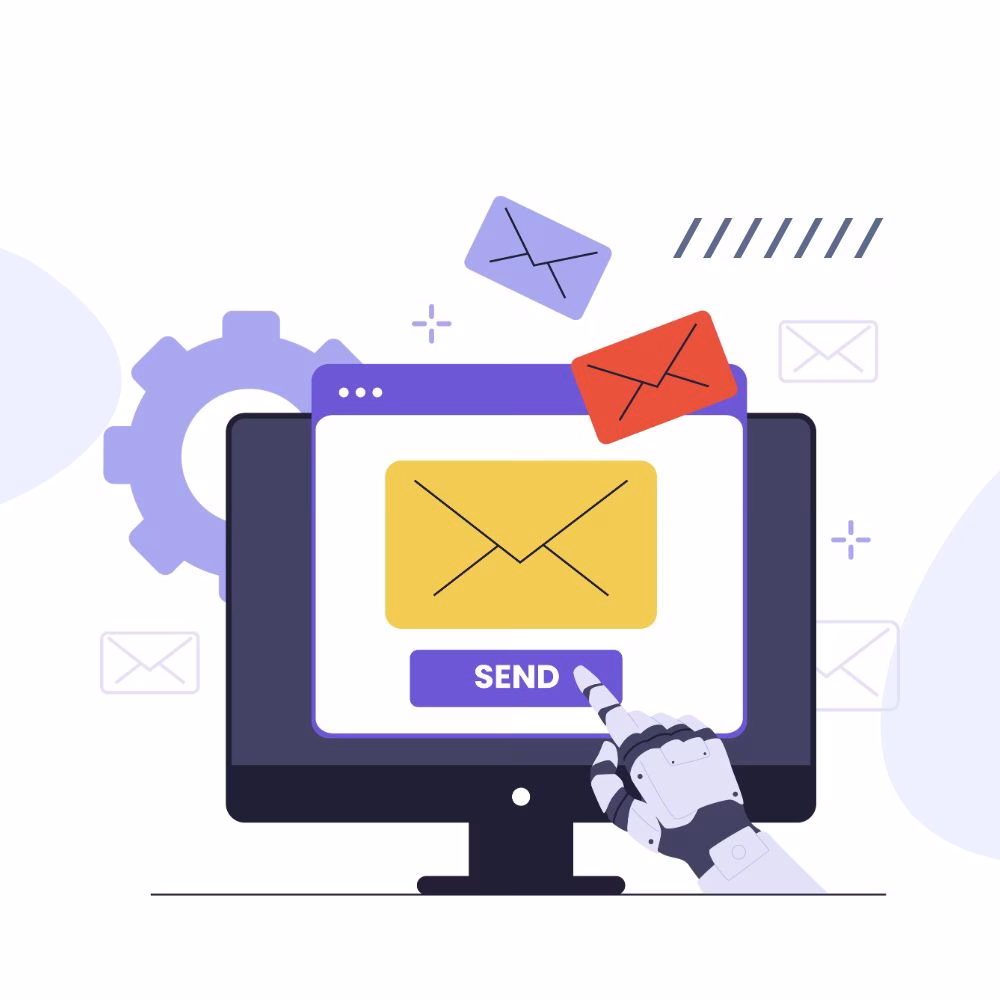 Automated email workflow for customer engagement using CRM tools