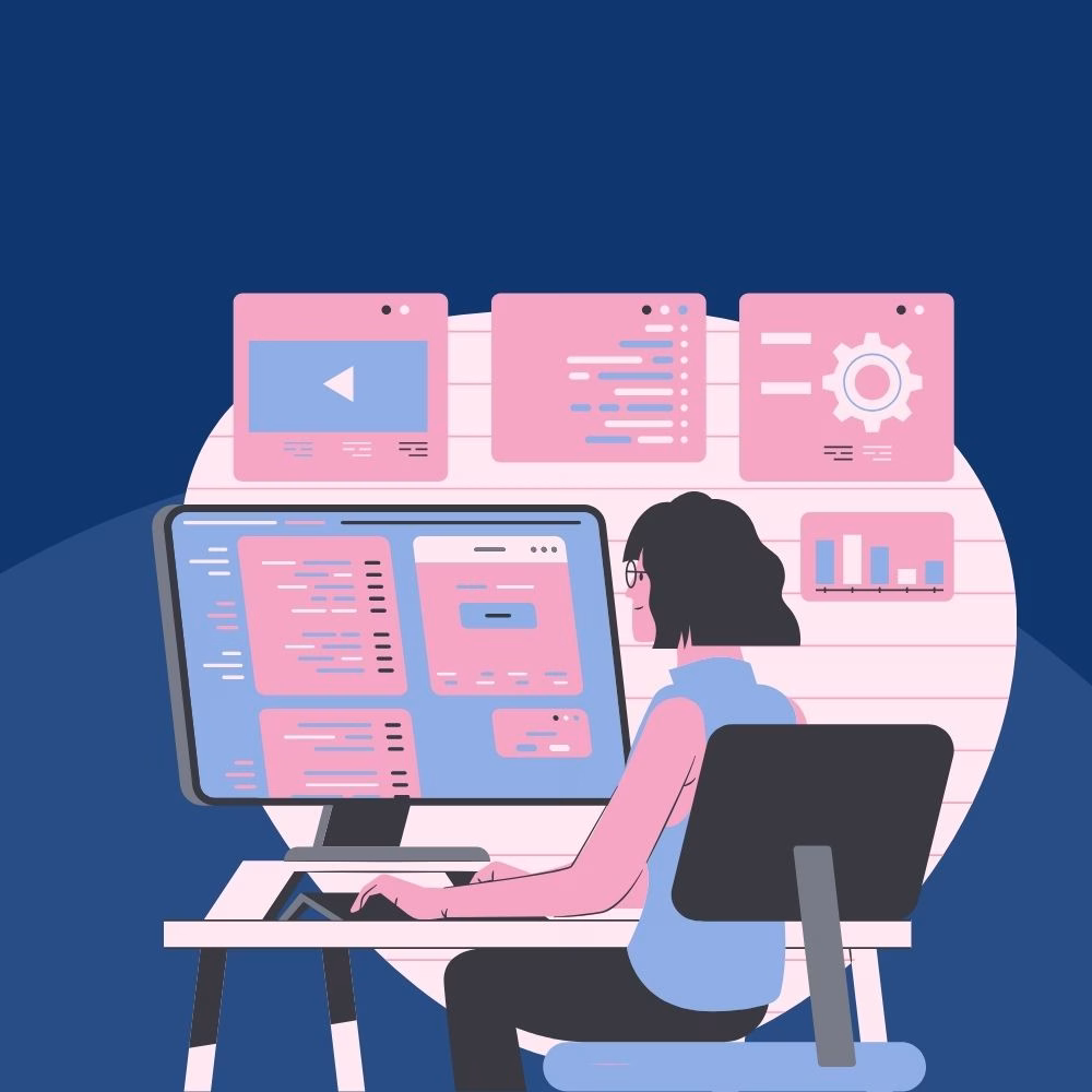 Python for web development showing frameworks, benefits, and backend development process for building scalable web applications