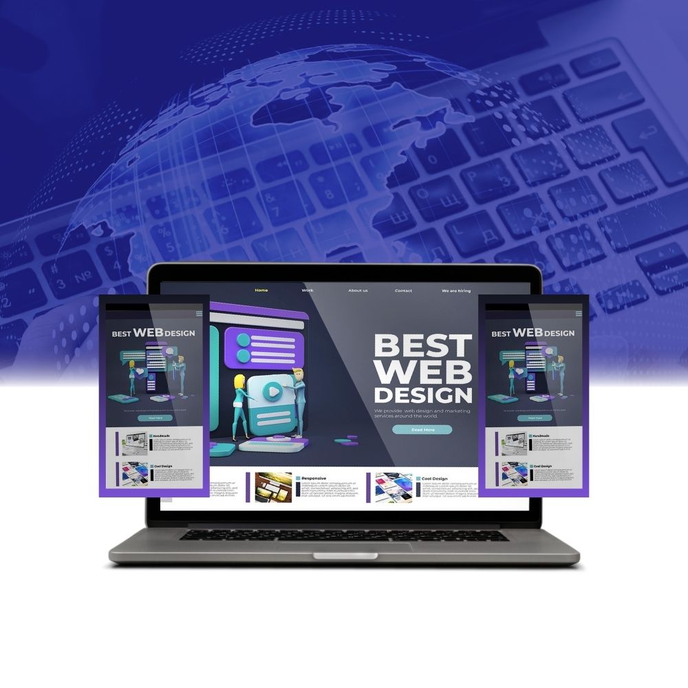 Full stack development showing front end and back end components working together in a modern web application