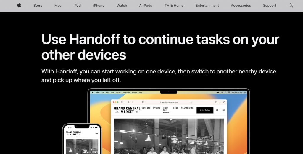 Apple Devices Connected Via Imessage Airdrop Icloud and Handoff