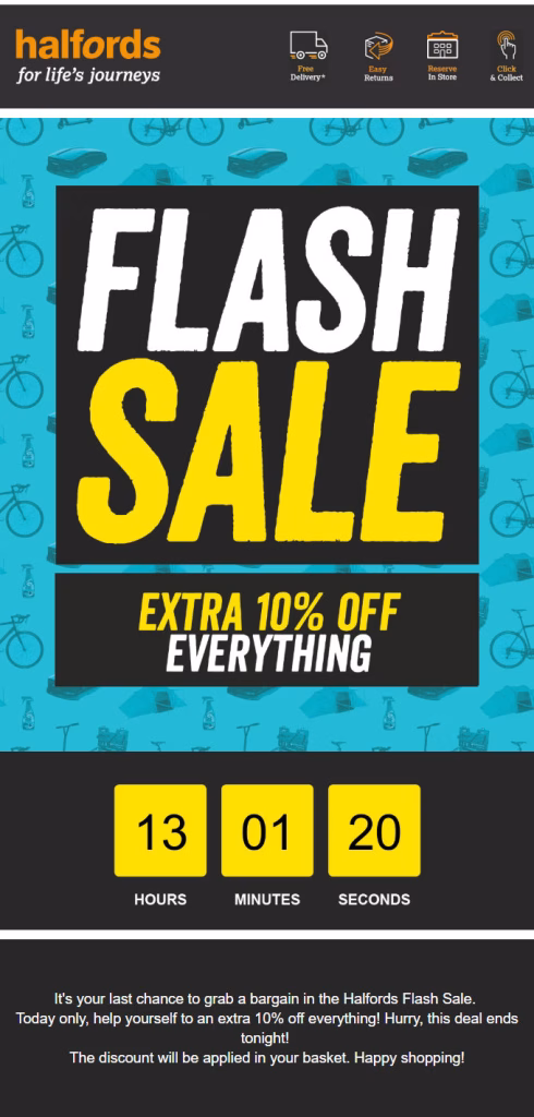 Promotional Newsletter Example with Discounts Offers and Product Highlights