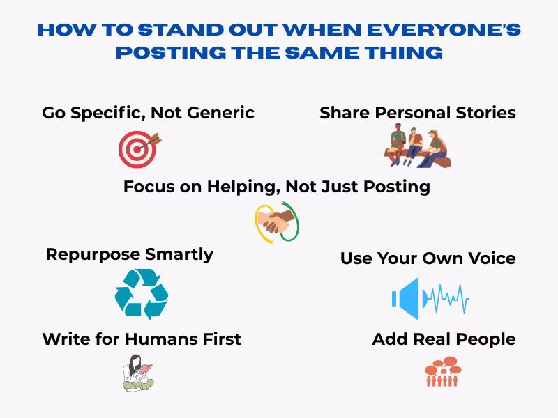 How to Stand Out When Everyone’s Posting the Same Thing Futurecept | Blogs How to Stand out from Content Saturation and Create Unique Valuable Content That Gets Noticed
